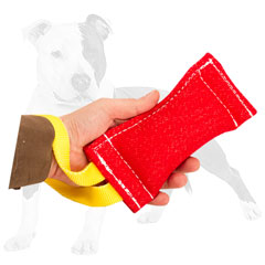 Durable French Linen dog tug for bite training