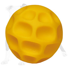 Food dispenser with inner hole for treats and kibble