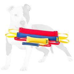 Tear-proof French Linen dog tugs for bite training