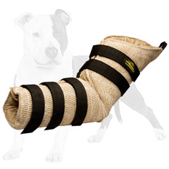 Flexible dog jute bite sleeve