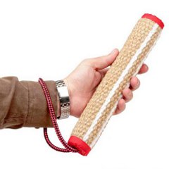 Rolled jute dog tug for bite training
