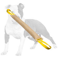 Dog bite tug with dog-friendly stuffing