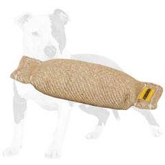 Safe bite jute tug for puppy training