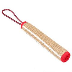 Rolled dog bite tug jute for training