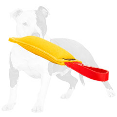 Bite dog tug made of sturdy French Linen