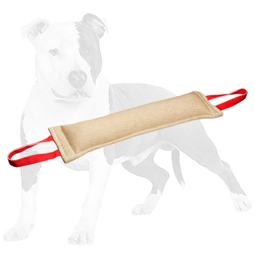 Dog bite tug with safe stuffing